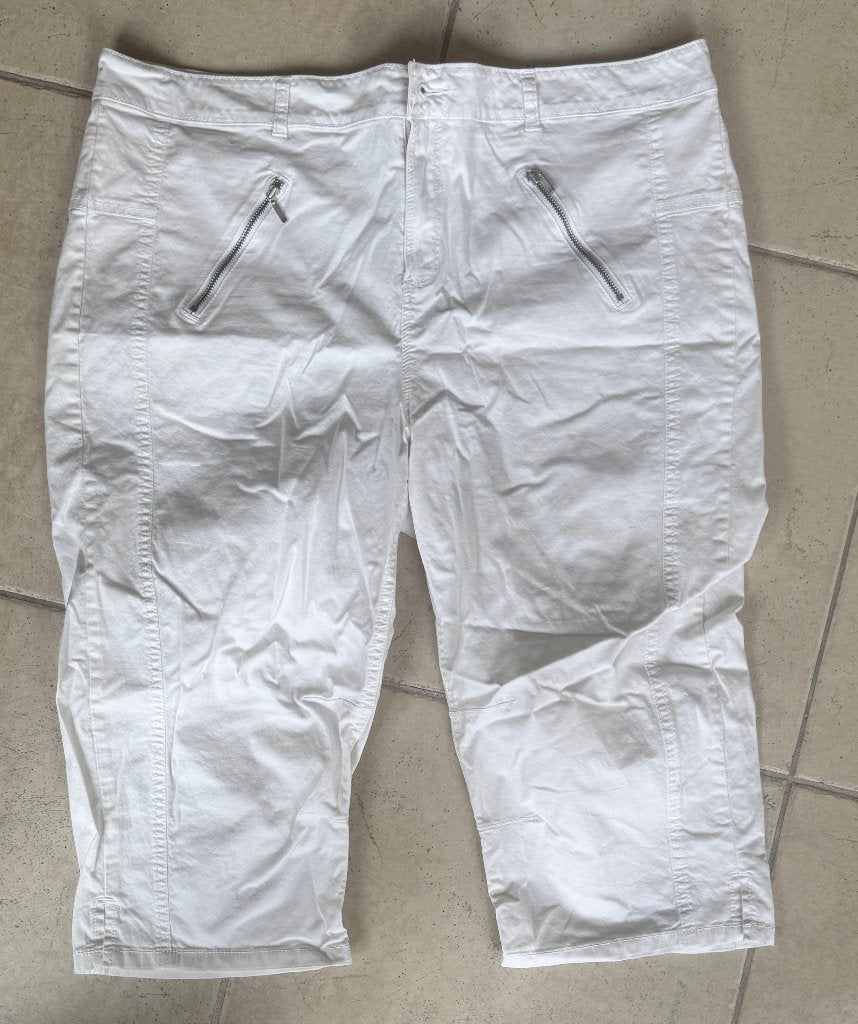 Driekwarts broek van de MS mode maat 46, Kleding | Dames, Wit, Maat 46/48 (XL) of groter, Ophalen of Verzenden, Zo goed als nieuw