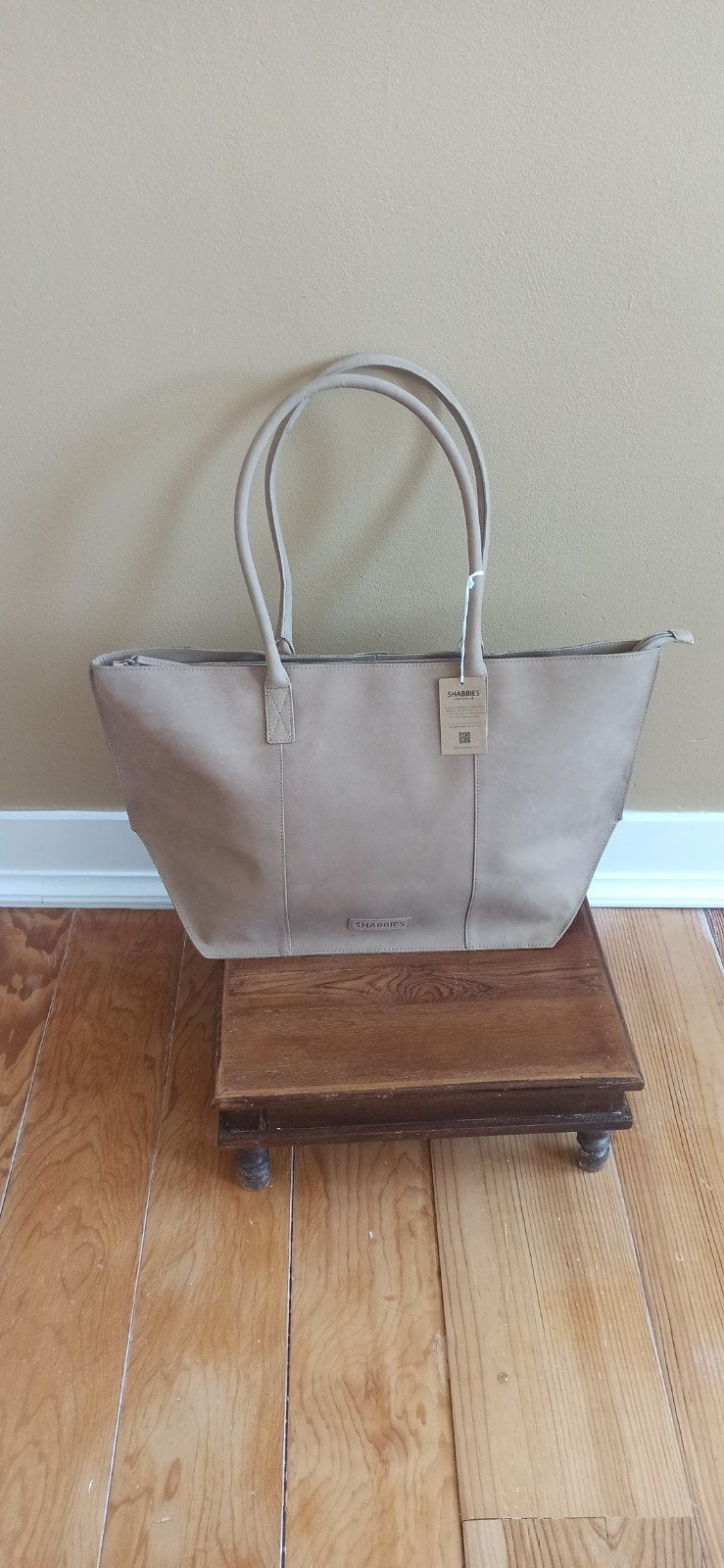 Shabbies echt lederen shopper, Sieraden, Tassen en Uiterlijk, Tassen | Damestassen, Ophalen of Verzenden, Nieuw, Shopper