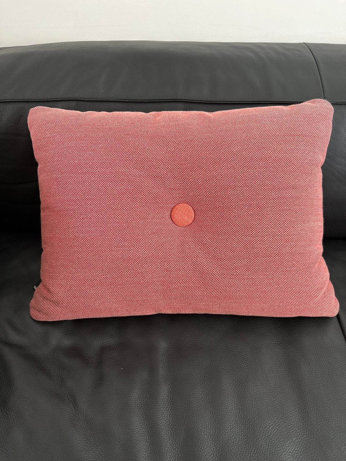 HAY kussen roze met knoop, Huis en Inrichting, Verzenden, Gebruikt, Roze, Rechthoekig