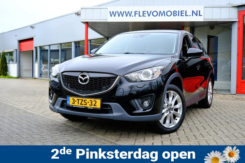 Mazda CX-5 2.0 161pk GT-M 4WD Aut. Leder|Xenon|Navi|Cam|Clim, Automaat, 4 cilinders, Automatische klimaatregeling, Zwart