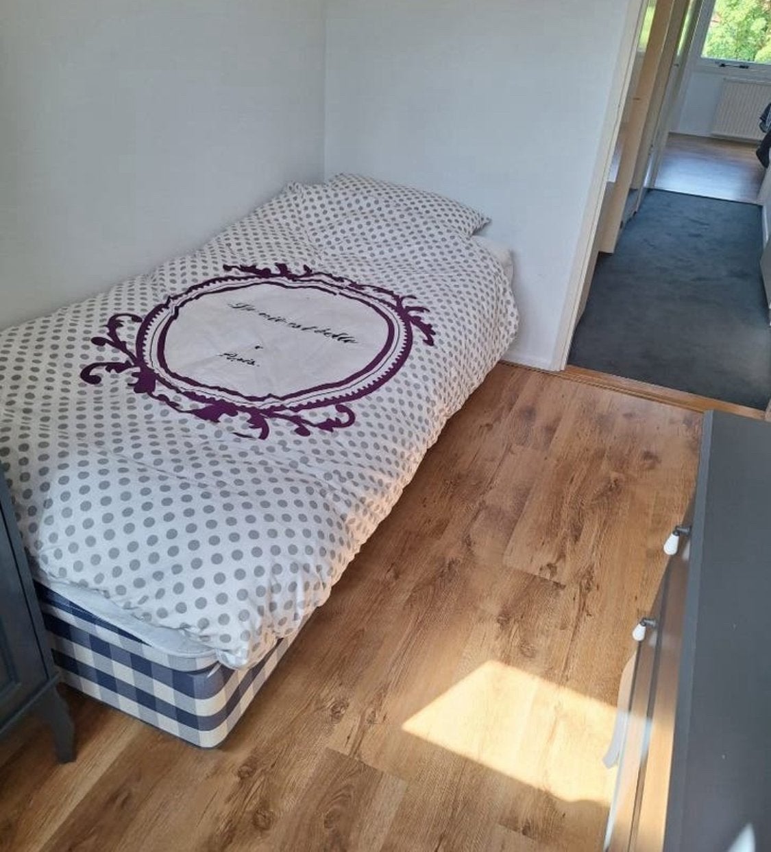 Eén persoonsbed, Ophalen, 90 cm, Eenpersoons, Wit