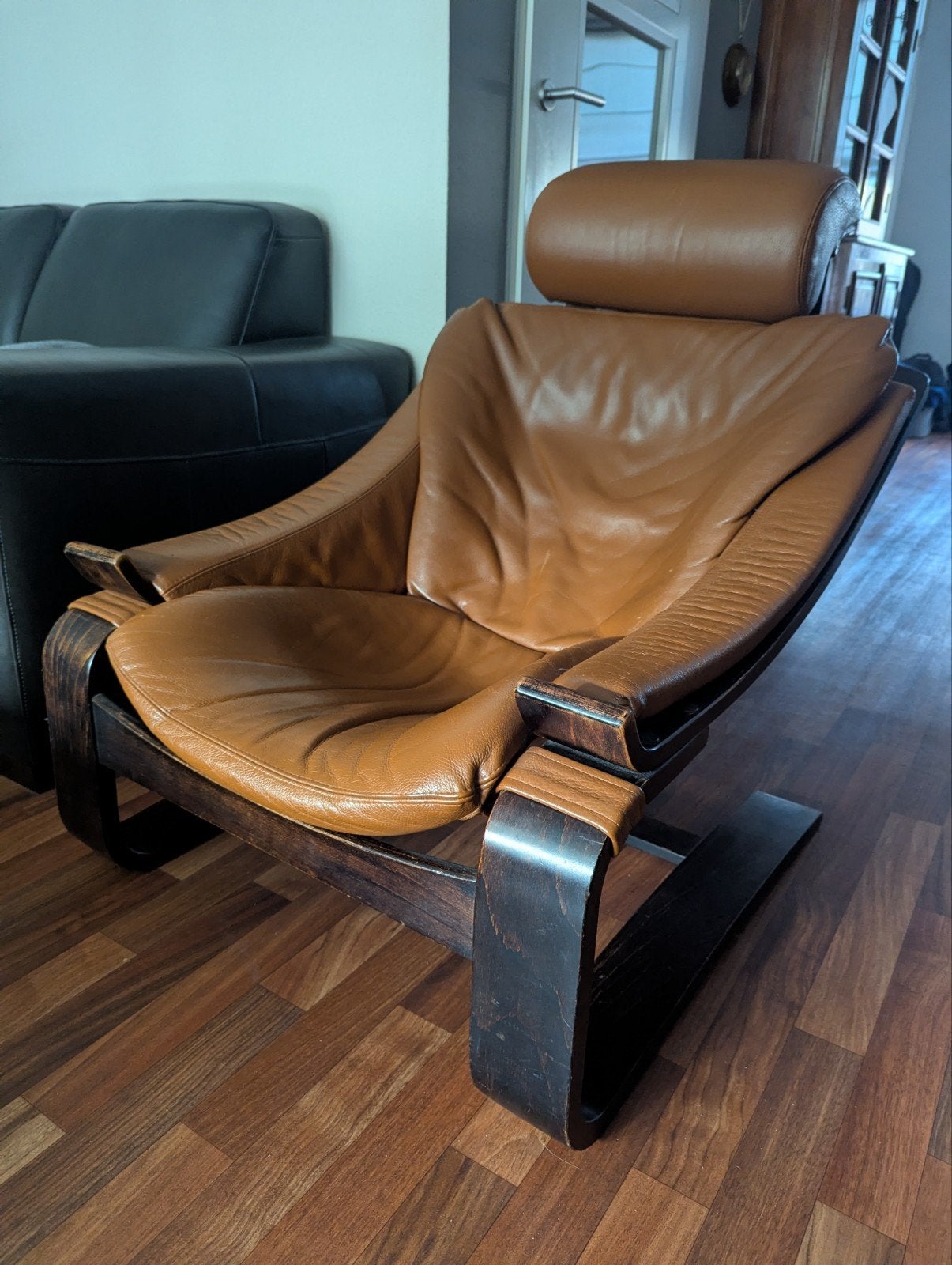 Vintage Lounge fauteuil Ake Fribyter voor Nelo Mobel, Ophalen, Gebruikt, 75 tot 100 cm, Vintage fauteuil, retro lounge chair
