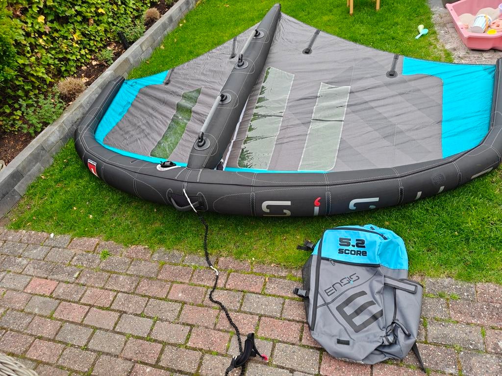 Ensis Score 5.2 Wing - hard handles, Watersport en Boten, Windsurfen, Gebruikt, Zeil, Met draagtas, Ophalen of Verzenden