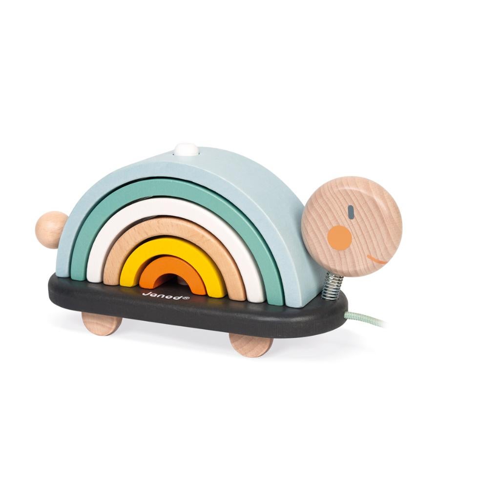 Houten Trekfiguur Speelgoed Schildpad Regenboog Janod, Kinderen en Baby's, Speelgoed | Houten speelgoed, Office@mertex.nl, Rudonk 8 4824 AJ Breda
