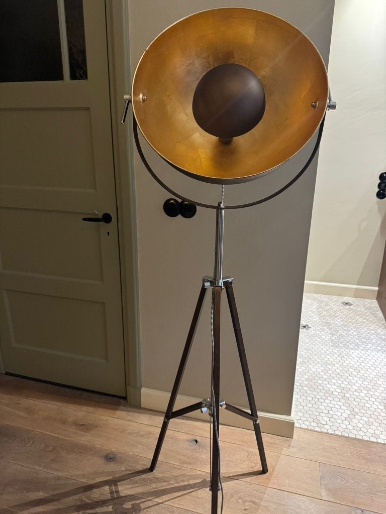 Bronzen Designlamp (Made), Studiolamp, staandelamp, Ophalen of Verzenden, Zo goed als nieuw, Minder dan 100 cm