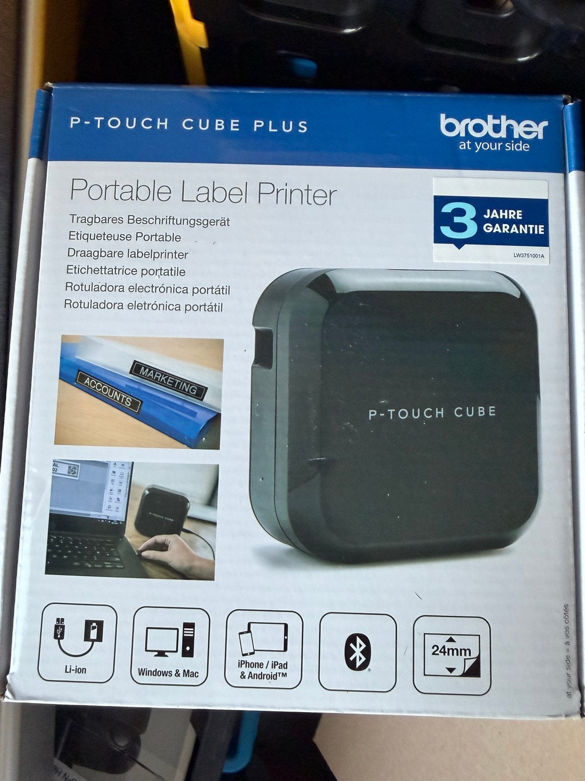 Brother P-Touch Cube Plus labelprinter - Nieuw in doos, Engeland, Nieuw, Brother, Ophalen of Verzenden