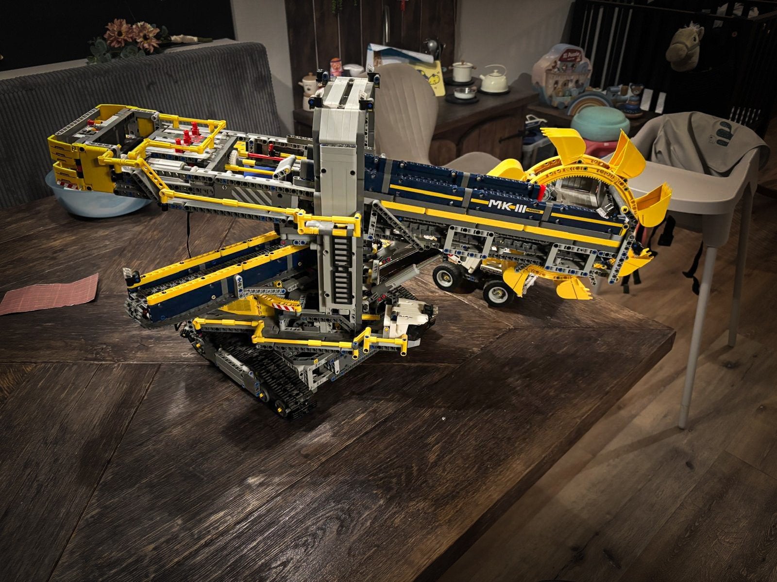 Lego Technic Emmerwiel Graafmachine 42055 met handleiding., Ophalen, Gebruikt