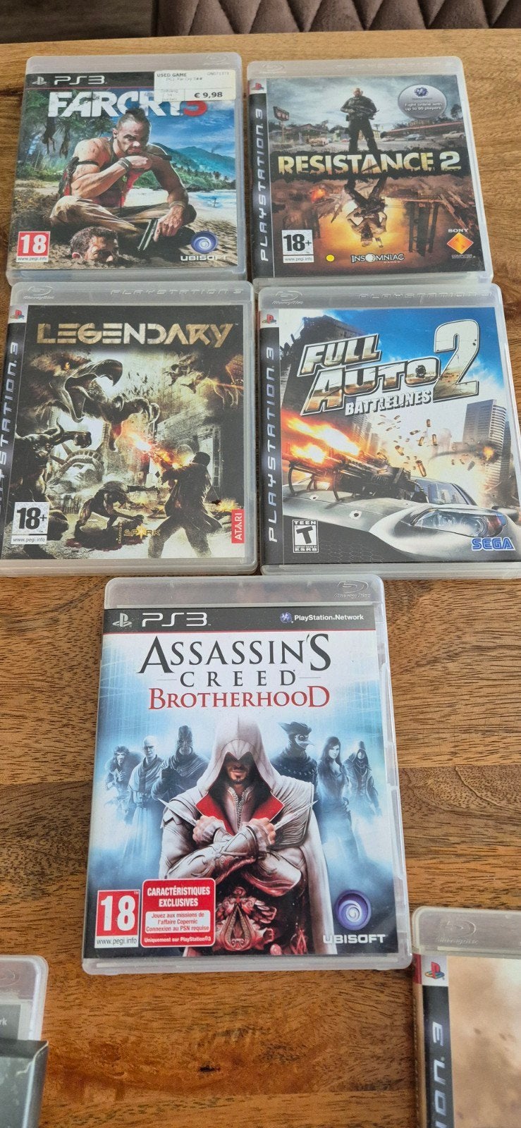 PS3 Slim met 3 controllers, Buzz! en 20+ games, Ophalen, Gebruikt