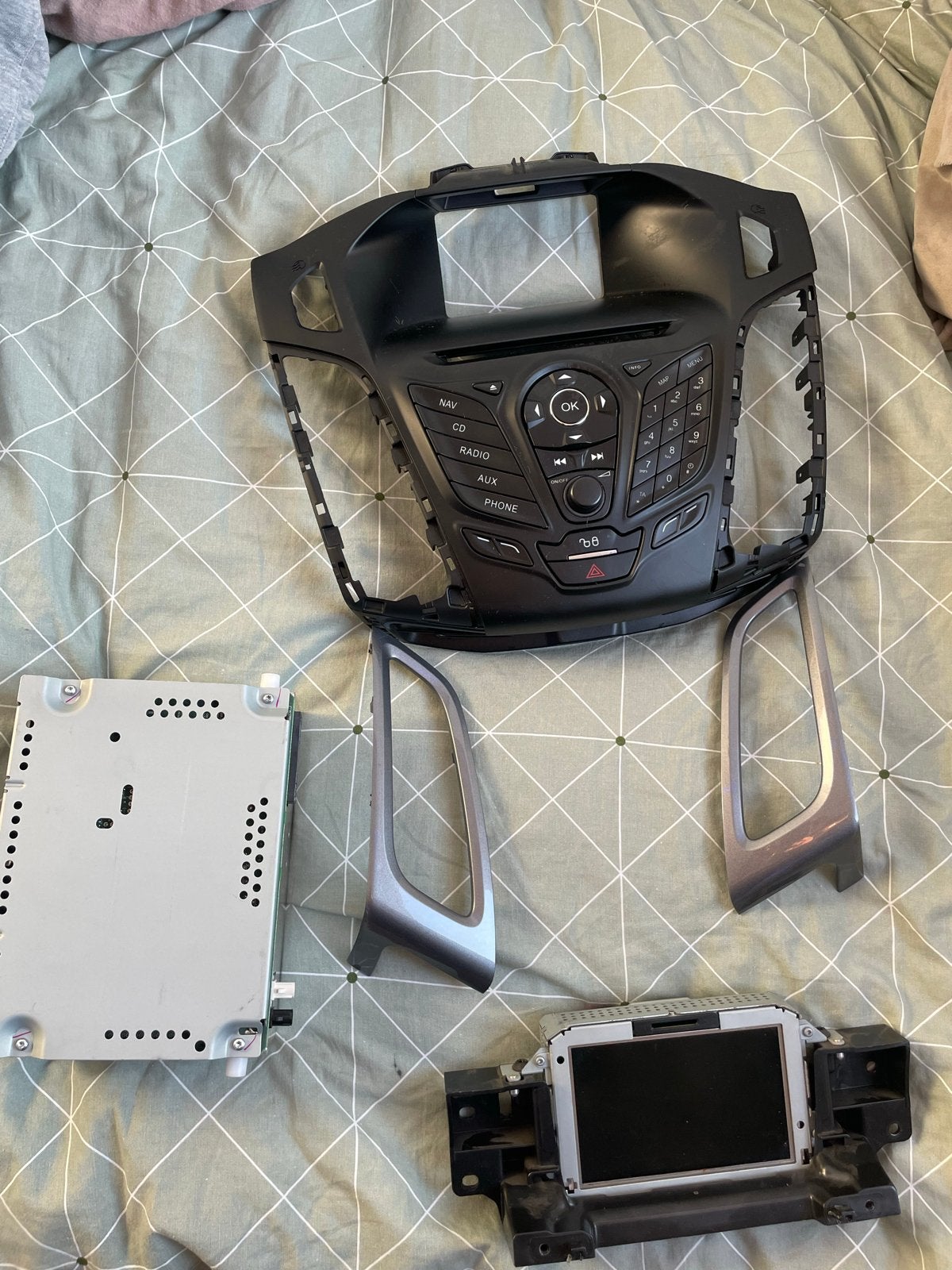Ford Focus MK3 Radio Navigatie Set + Display + Console (2012, Ophalen of Verzenden, Zo goed als nieuw