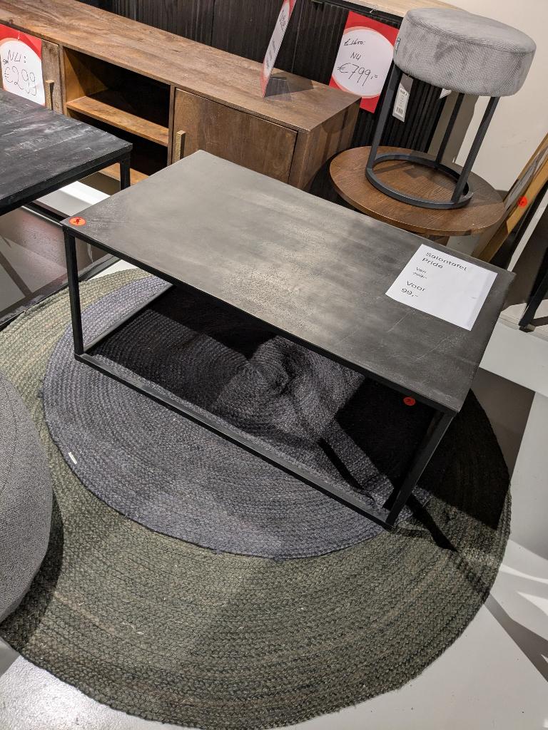 METALEN SALONTAFELS VOOR SPOTPRIJS, Ophalen, MODERN, 100 tot 150 cm, Nieuw