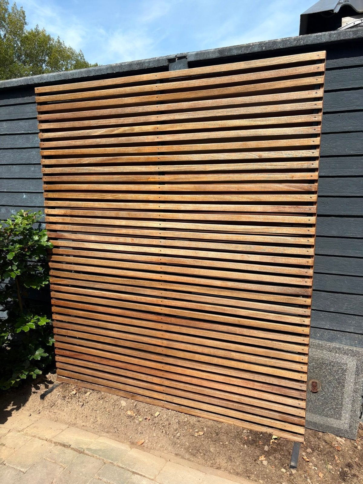 Life tuinmeubelen tuinscherm teakhout zgan, Tuin en Terras, Ophalen, 150 tot 200 cm, Zo goed als nieuw, 150 tot 200 cm