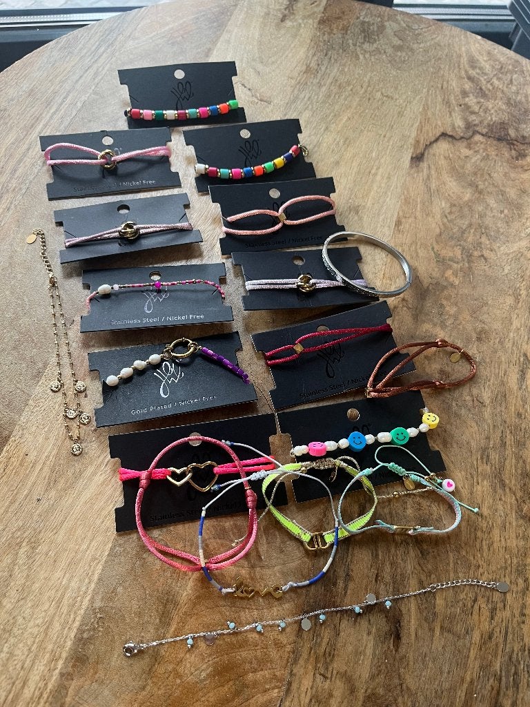 Partij armbanden - Yehwang, Ophalen of Verzenden, Nieuw, Overige kleuren