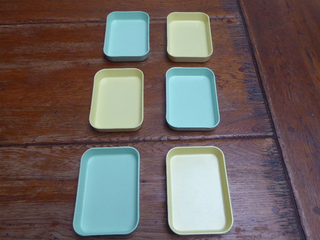 6 vintage melamine schaaltjes, Elysee (1), Ophalen of Verzenden