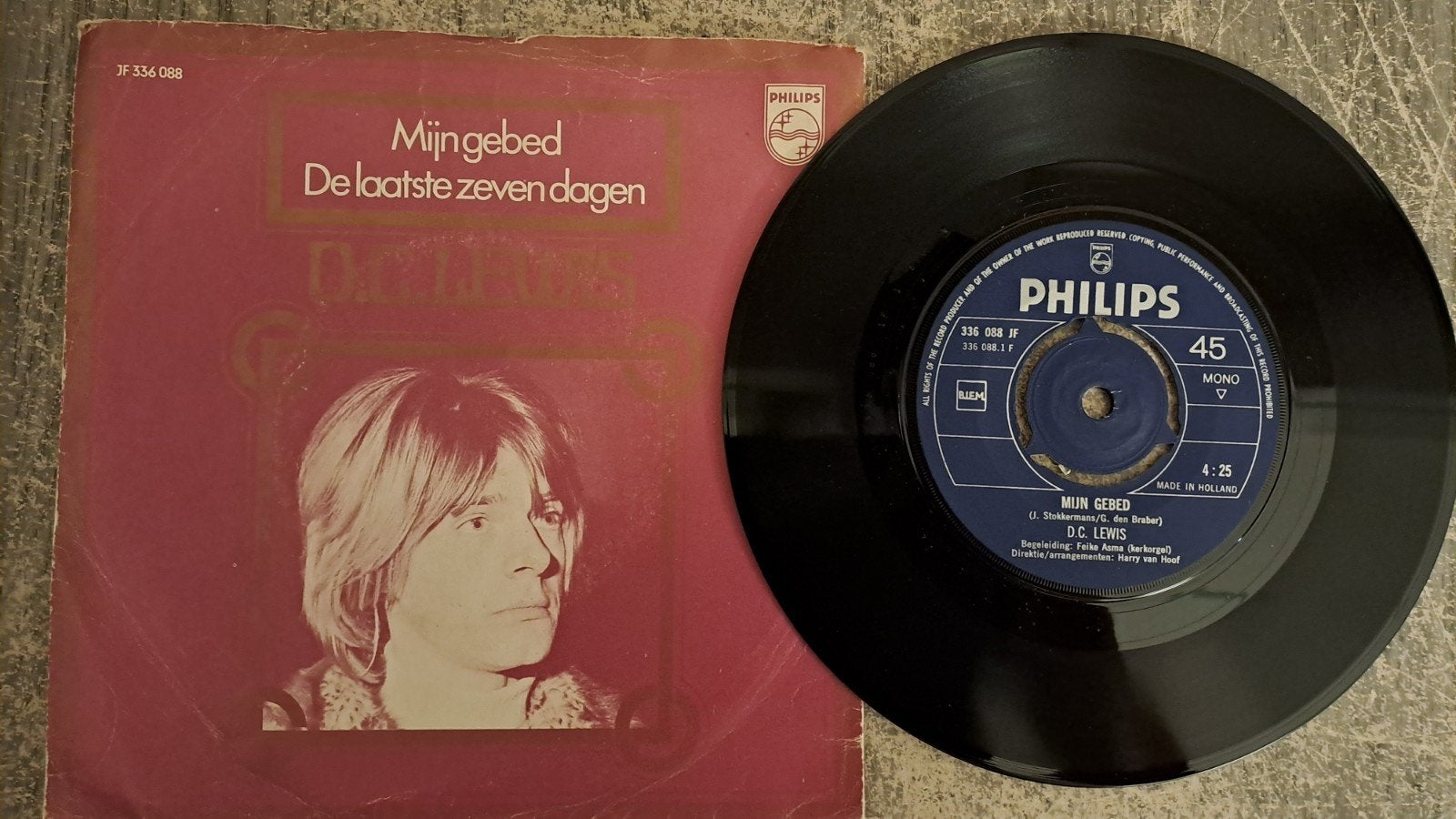 D.C. Lewis  - mijn gebed, Cd's en Dvd's, Vinyl Singles, Fotohoes, Ophalen of Verzenden, Gebruikt, Nederlandstalig