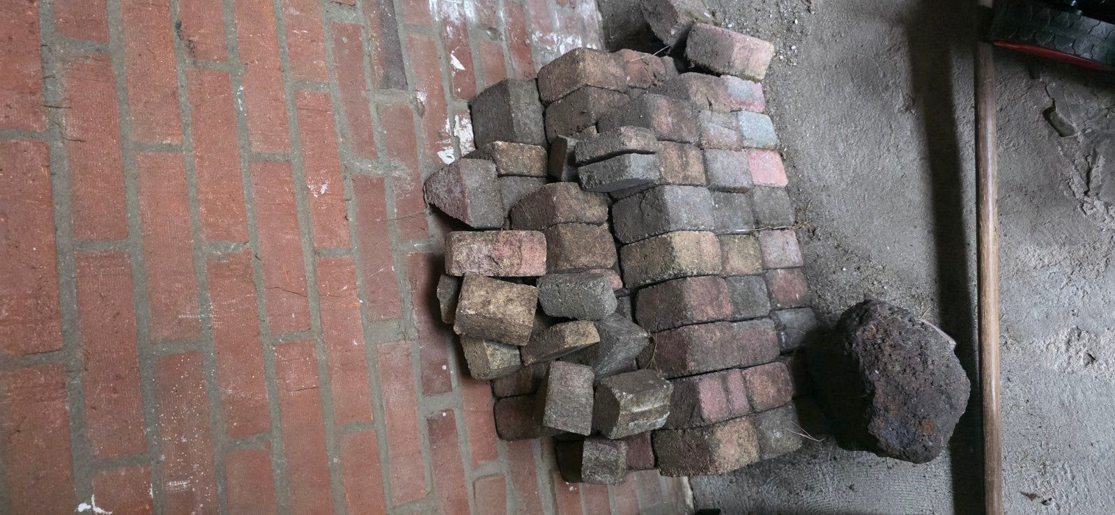 Kleine stenen, Tuin en Terras, Ophalen, Gebruikt, Terrastegels