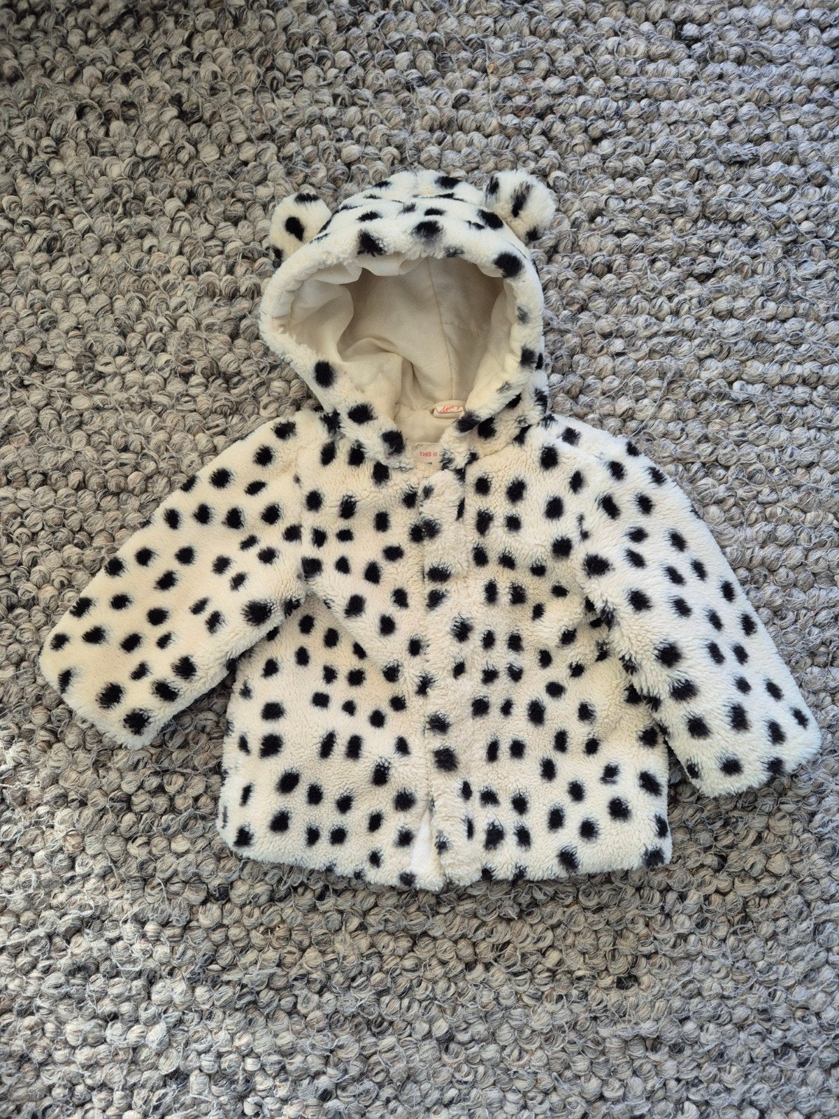 Hema teddy jasje dalmatiër print maat 86, Ophalen of Verzenden, Zo goed als nieuw, Hema, Meisje
