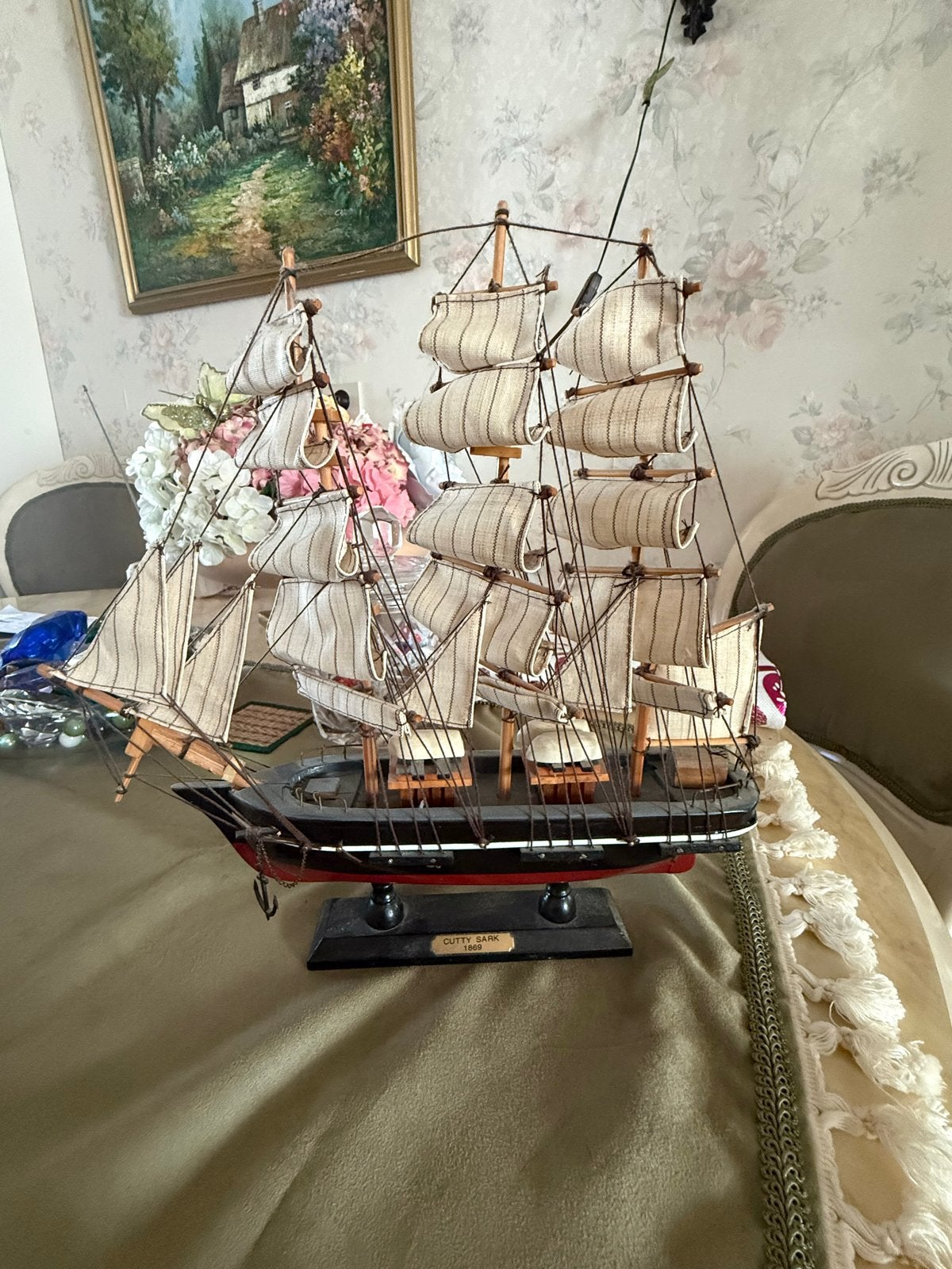 Cutty Sark 1869 Scheepsmodel - Decoratief Zeilschip, Hobby en Vrije tijd, Ophalen, Gebruikt, 1:50 tot 1:200, Overige merken
