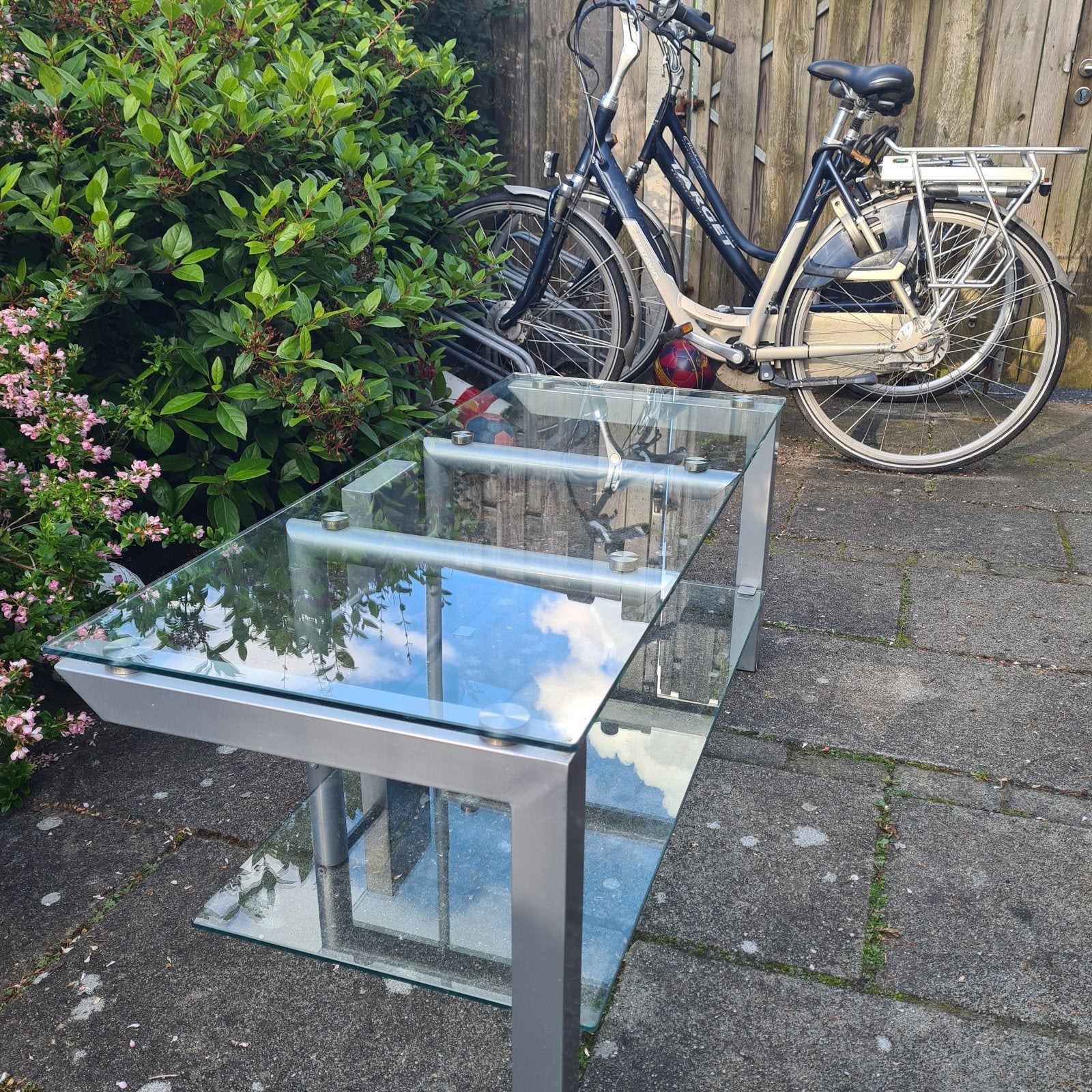 Modern design tv meubel -, Ophalen, Modern design, 100 tot 150 cm, Zo goed als nieuw