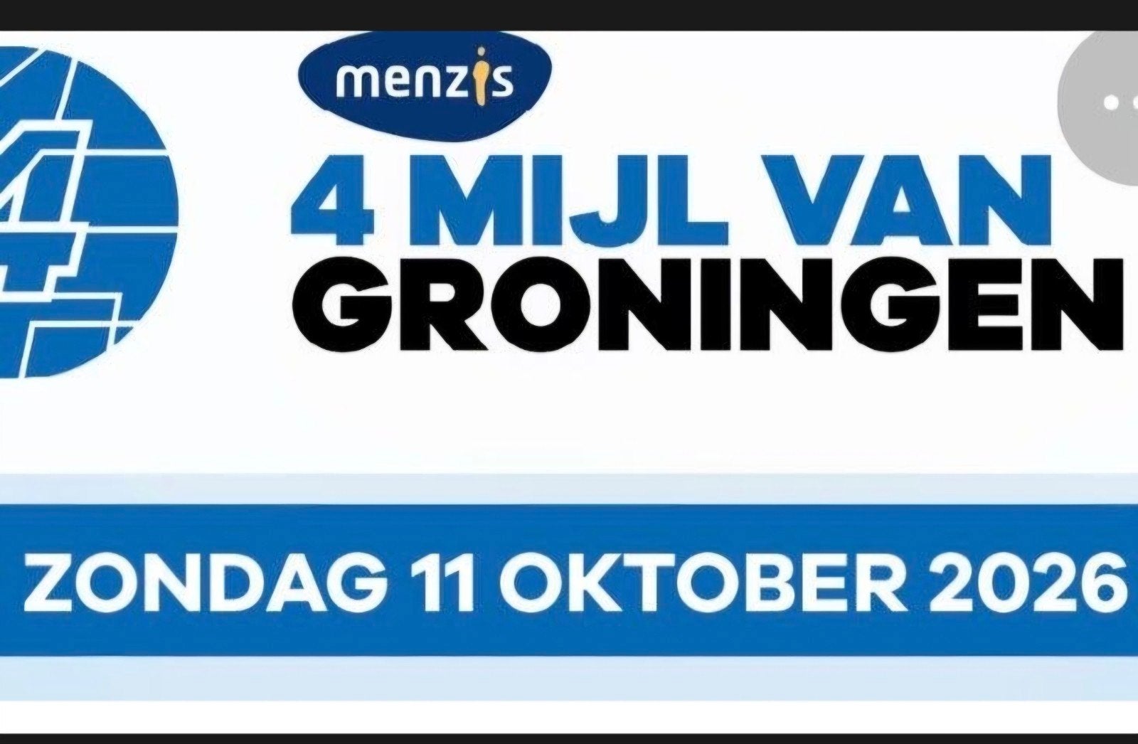 Nummer voor 4 mijl Groningen., Eén persoon