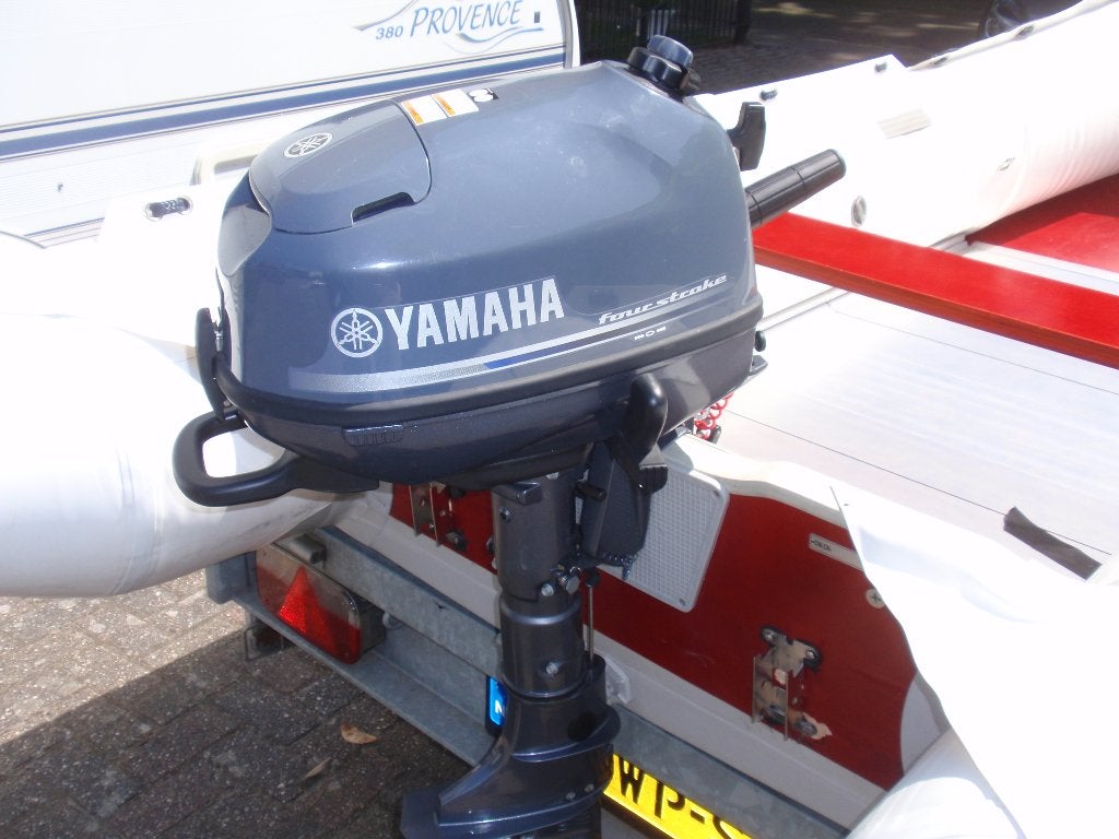 Yamaha 4 pk kortstaart zodiac 310 air en trailer, Ophalen, Minder dan 5 pk, Viertaktmotor, Zo goed als nieuw