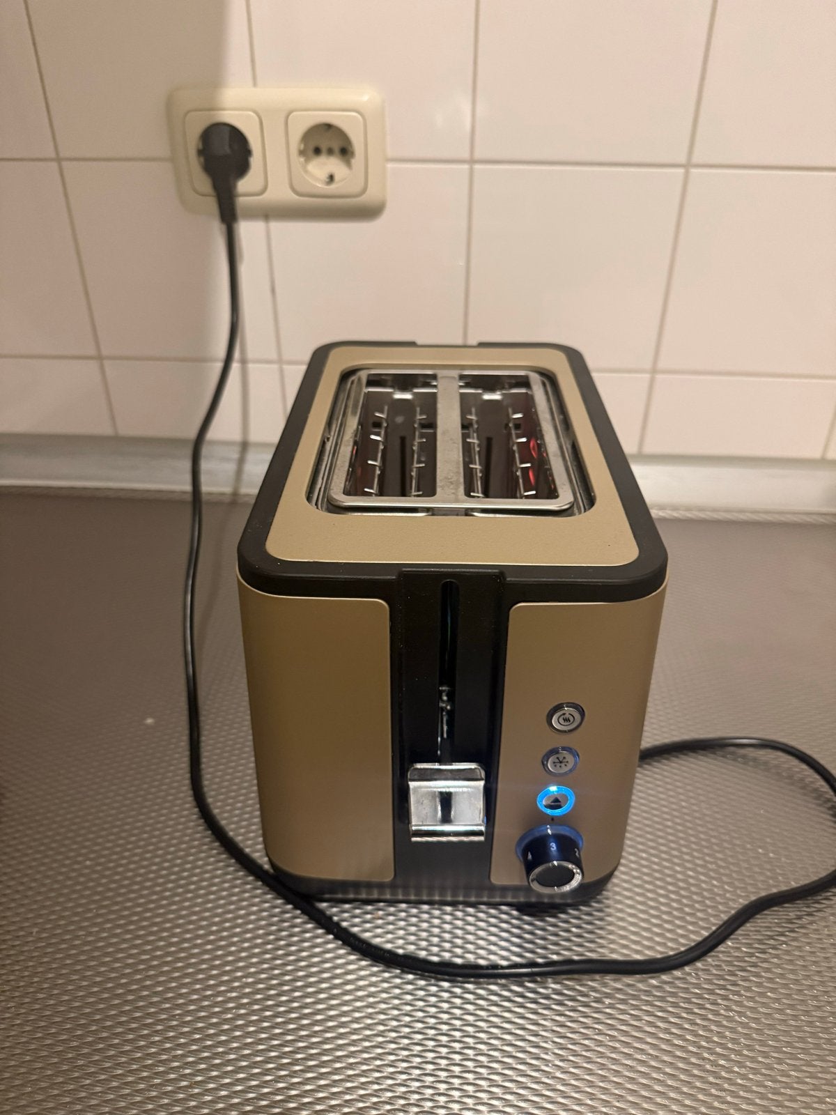 SilverCrest Broodrooster - Goudkleurig, Ophalen of Verzenden, Zo goed als nieuw, Meer dan 8 standen