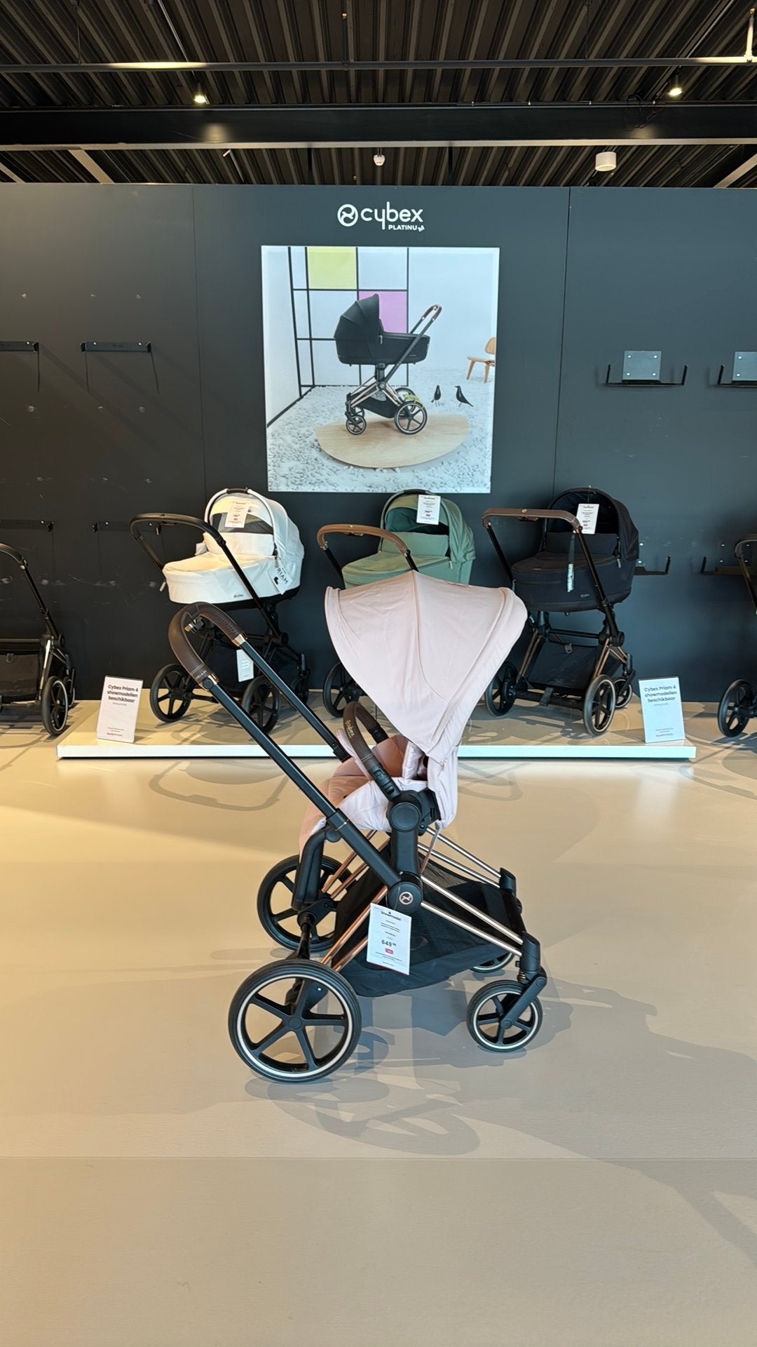 Cybex Priam RoseGold met zitting! NIEUW!, Ophalen of Verzenden, Zo goed als nieuw, Regenhoes