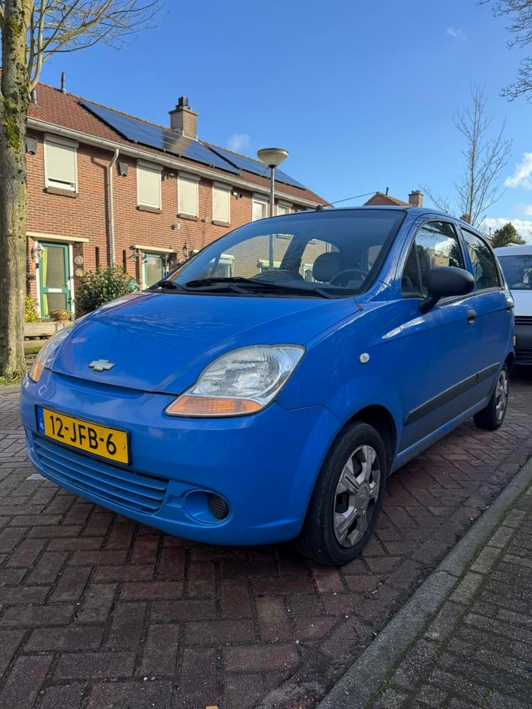 Chevrolet Matiz 0.8 2009 Blauw, Nieuwe APK!, Auto's, Chevrolet, Voorwielaandrijving, Blauw, Origineel Nederlands, 19 km/l