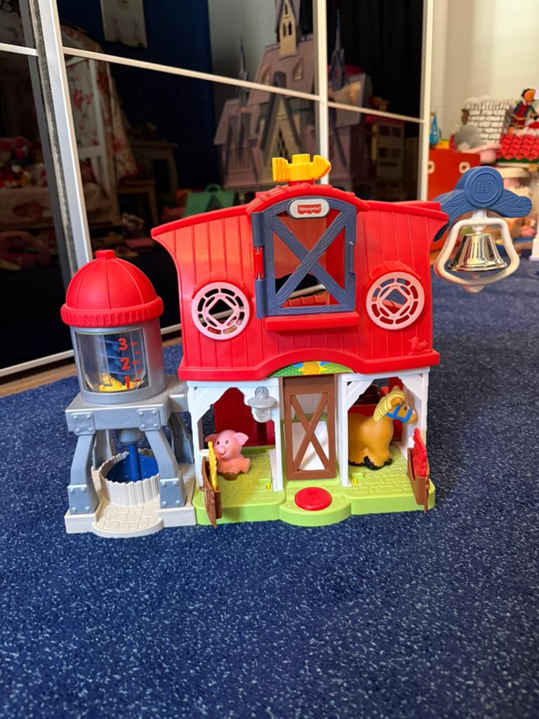 Fisher Price Little People farm, Ophalen, Zo goed als nieuw, Speelset, Met geluid