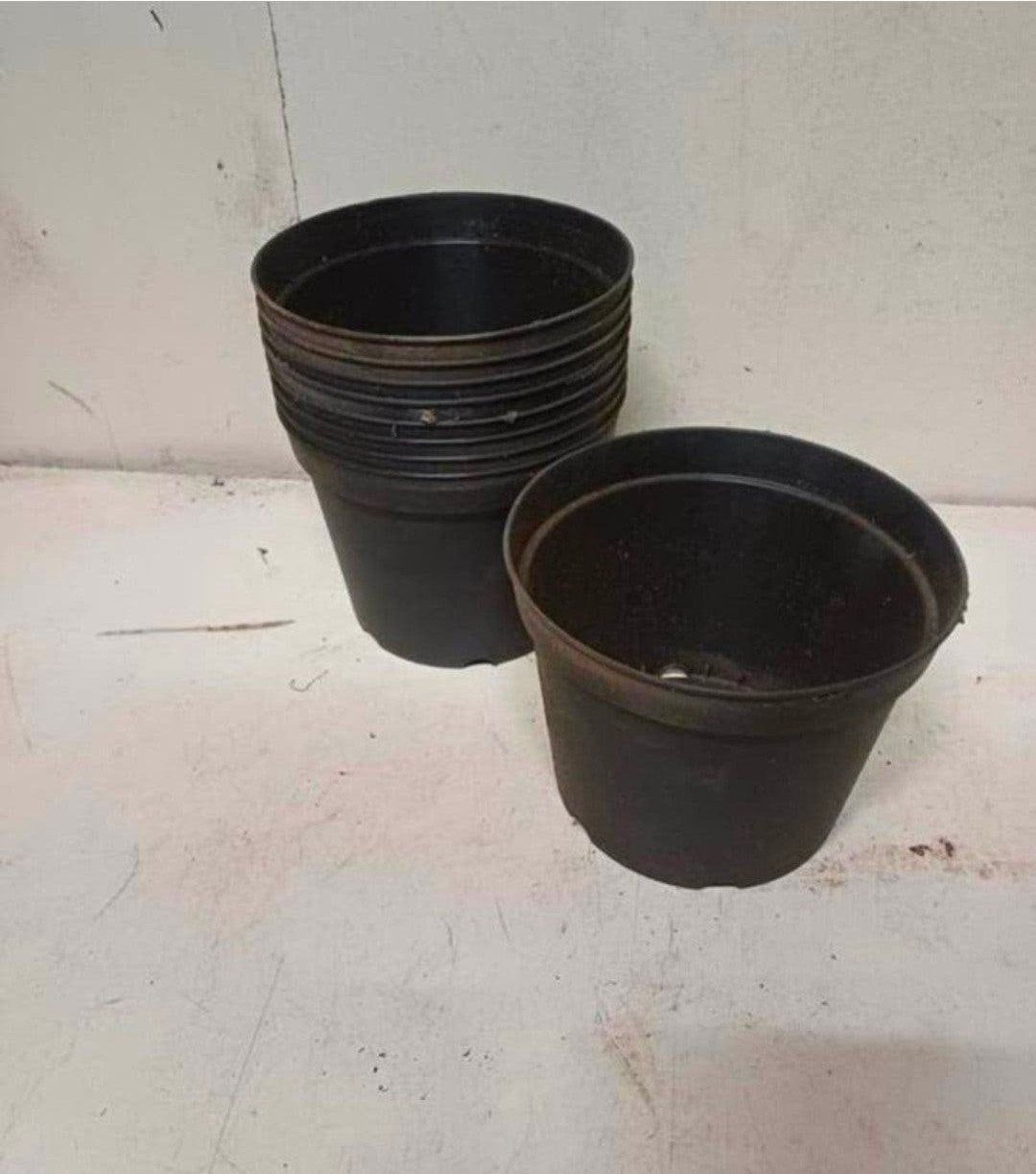 kweekpotten plantenpotten bloempotten 2 liter, Kunststof, Gebruikt, Rond, Ophalen of Verzenden