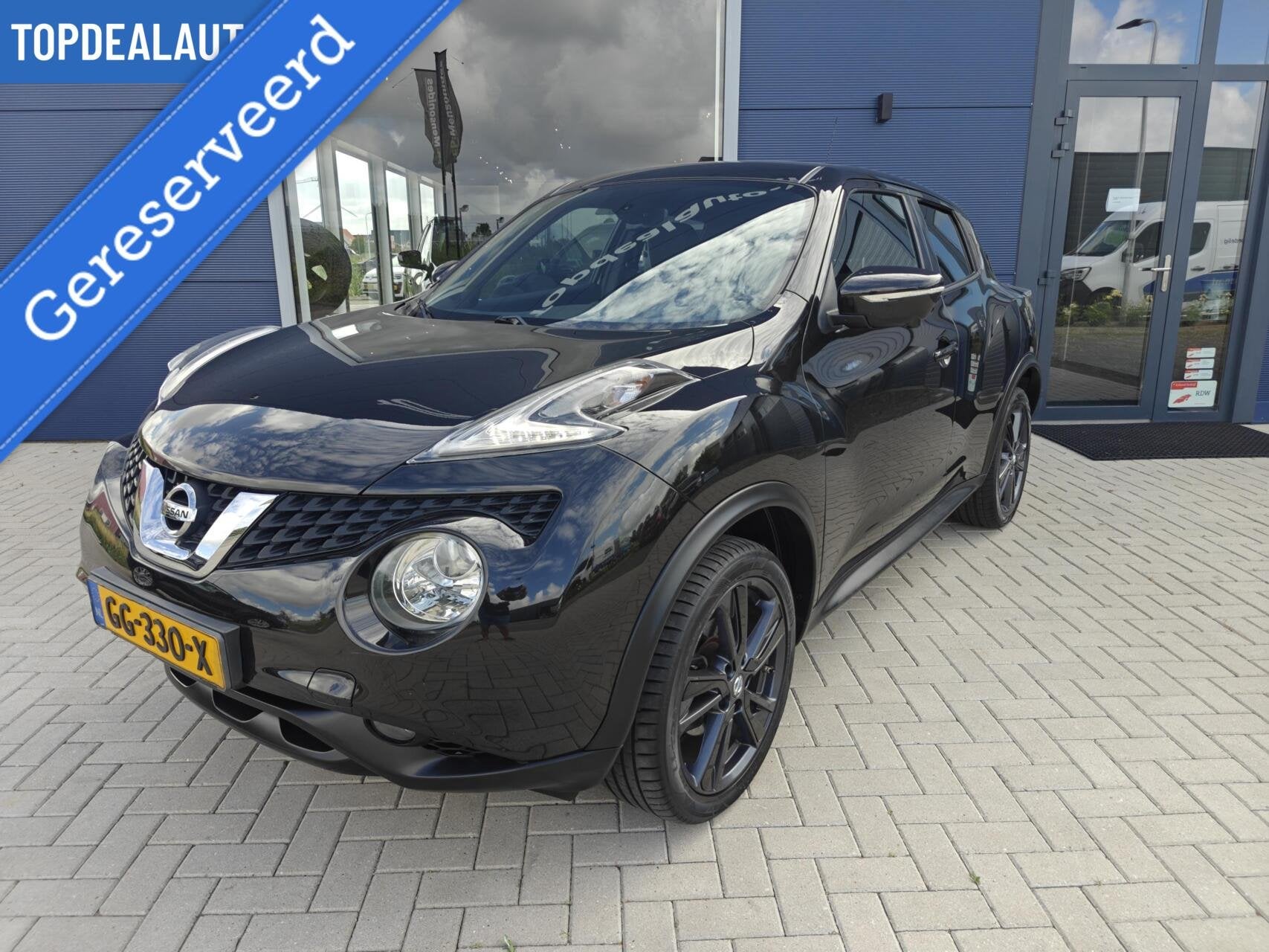 Nissan Juke 1.2 DIG-T S/S Trekh/Cruise/Navi/Clima/Key, Auto's, Voorwielaandrijving, 116 pk, Zwart, Bedrijf