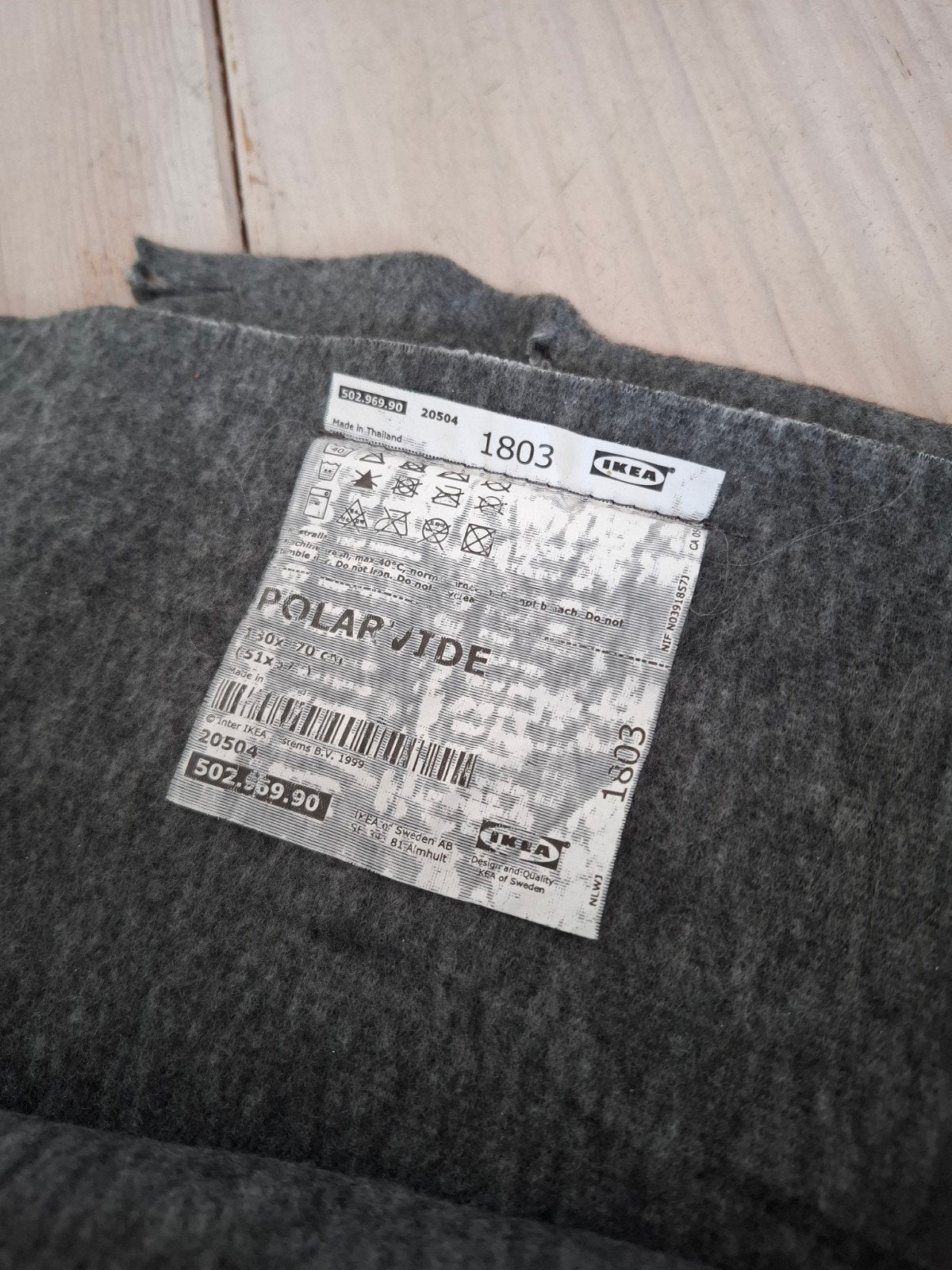 6x IKEA Polarvide dekens - grijs, Gebruikt, Ophalen of Verzenden, Deken of Dekbed, IKEA