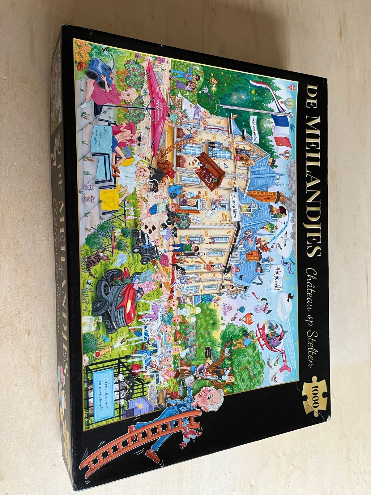 De Meilandjes Chateau op Stelten puzzel 1000 stukjes, Hobby en Vrije tijd, Ophalen of Verzenden, 500 t/m 1500 stukjes, Gebruikt