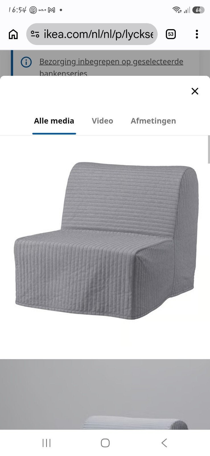 Slaapfauteuil, Ophalen, Gebruikt, Eenpersoons