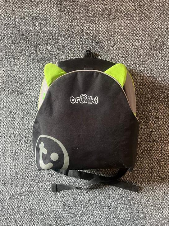 Trunki BoostApak Kinderzitje en Rugzak - Groen, Overige merken, 15 t/m 36 kg, Gebruikt, Autogordel