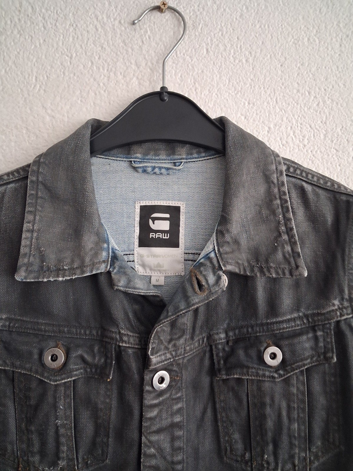 G-Star RAW spijkerjack - Maat M, Maat 38/40 (M), Zwart, Ophalen of Verzenden, Gedragen