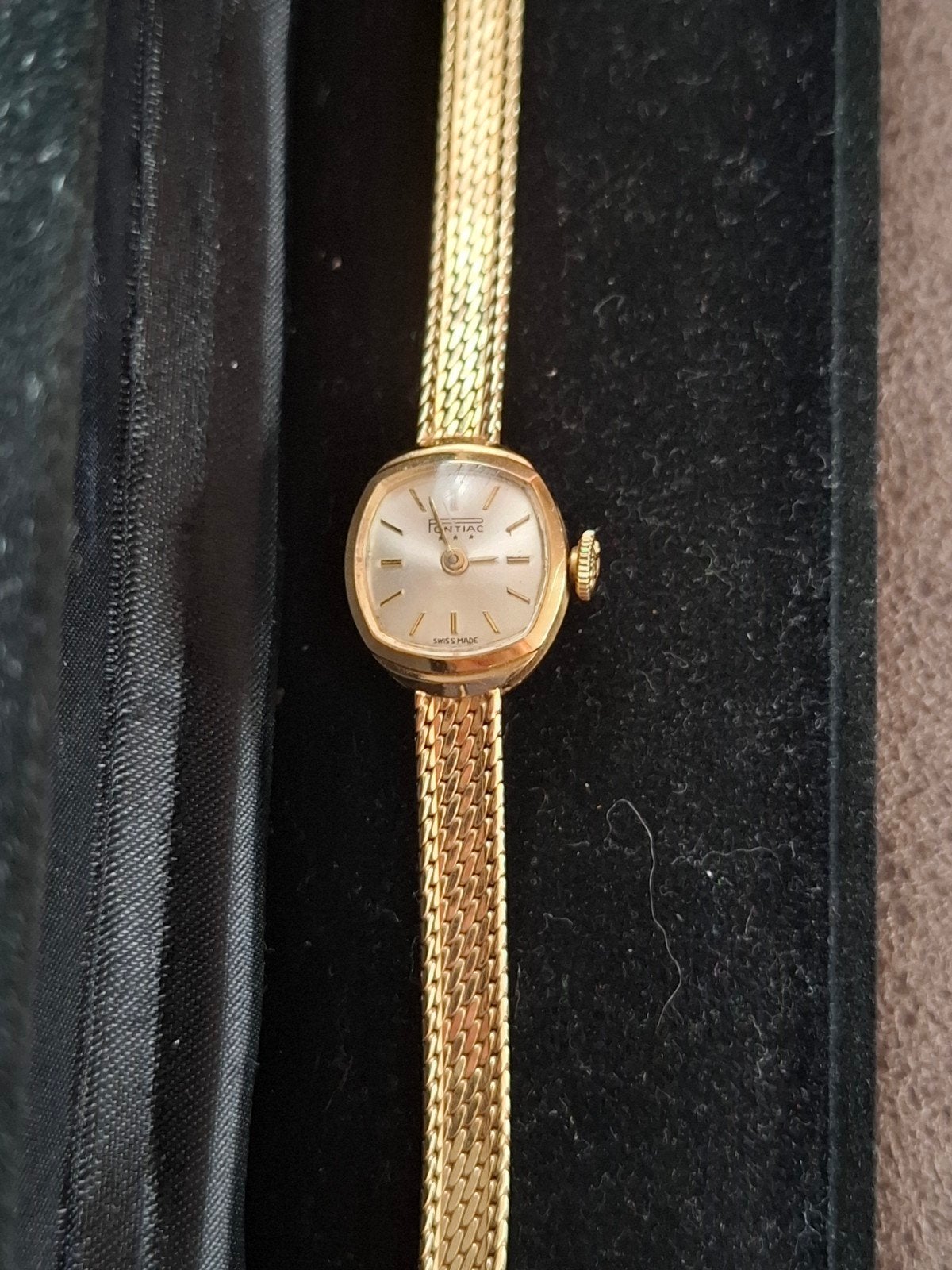 14 karaat vintage Pontiac jaren 80 massief gouden mooie dame, Overige merken, Polshorloge, Ophalen of Verzenden, Zo goed als nieuw
