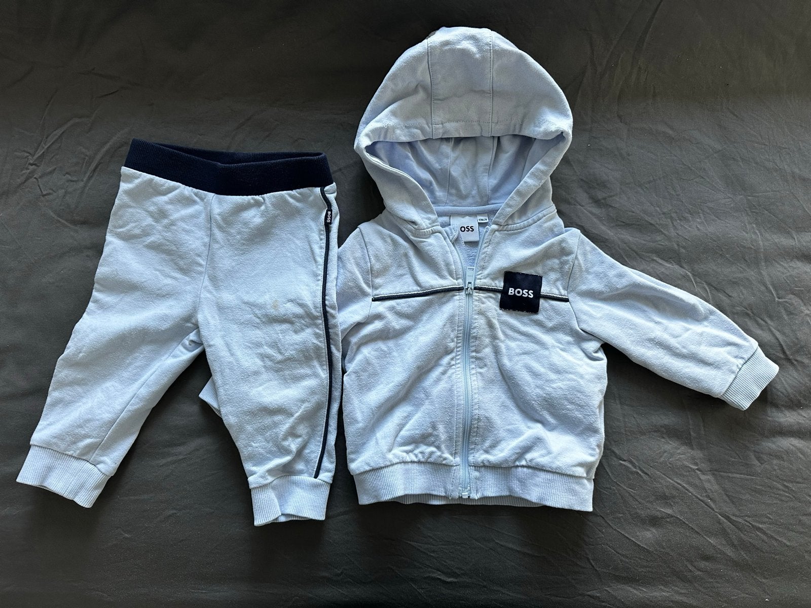 BOSS Baby Trainingspak Lichtblauw (12M-74), Kinderen en Baby's, Ophalen of Verzenden, Zo goed als nieuw, Jongen