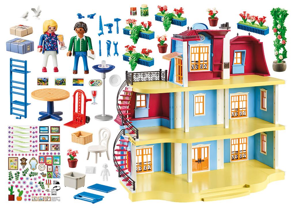 PLAYMOBIL 70205 Dollhouse Groot Herenhuis 592 delig, Kinderen en Baby's, Speelgoed | Playmobil, Ophalen of Verzenden, Nieuw, Complete set