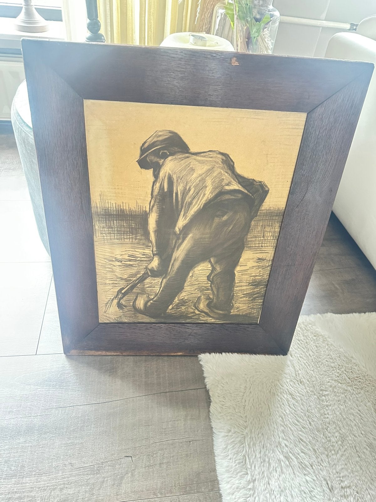 Spitter in aardappelveld, Antiek en Kunst, Ophalen