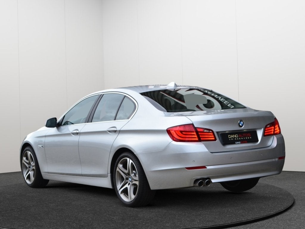 BMW 5 Serie 523i High Executive Leer/Navi/LED/19'' inch, Auto's, Gebruikt, Zwart, 2996 cc, Leder