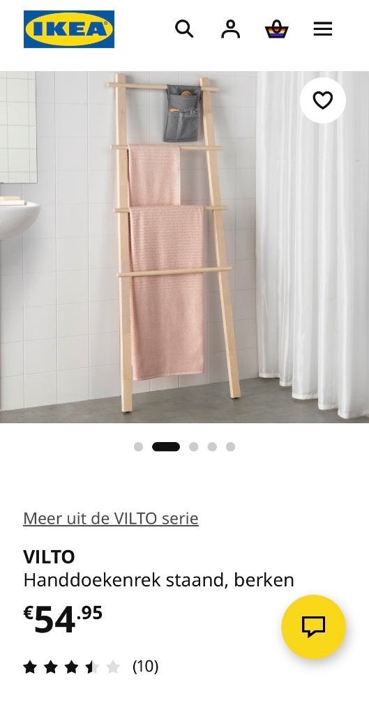 Vilto handdoek rek, Beige, Handdoek, Nieuw, Ophalen