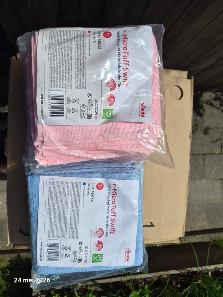 Vileda Professional r-MicroTuff Swift Microvezeldoekjes, Ophalen of Verzenden, Overige typen
