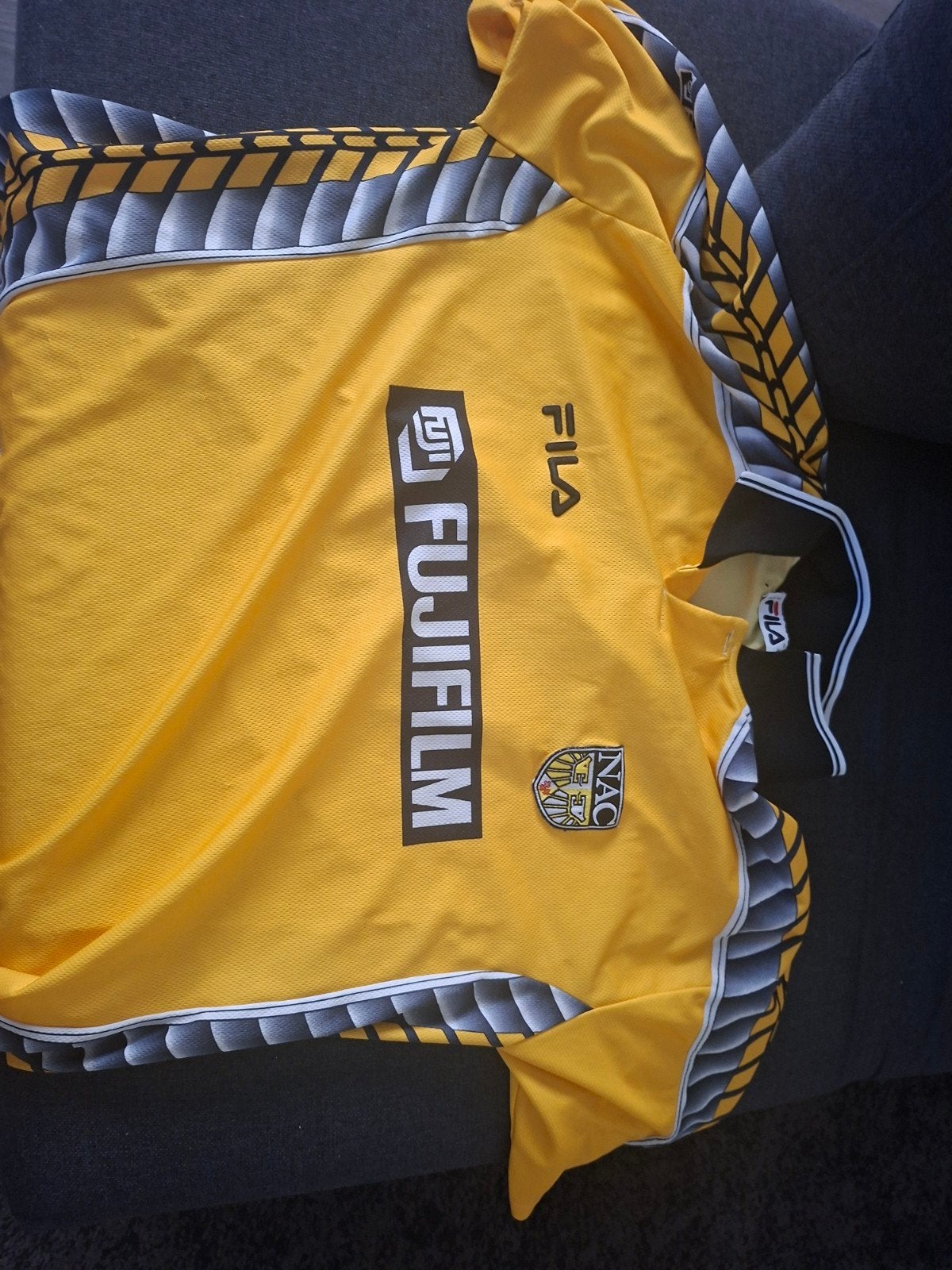 NAC Breda Thuisshirt 98/99 - Maat XXL - Nummer 8, Kleding | Heren, Sportkleding, Geel, Overige maten, Ophalen of Verzenden, Voetbal