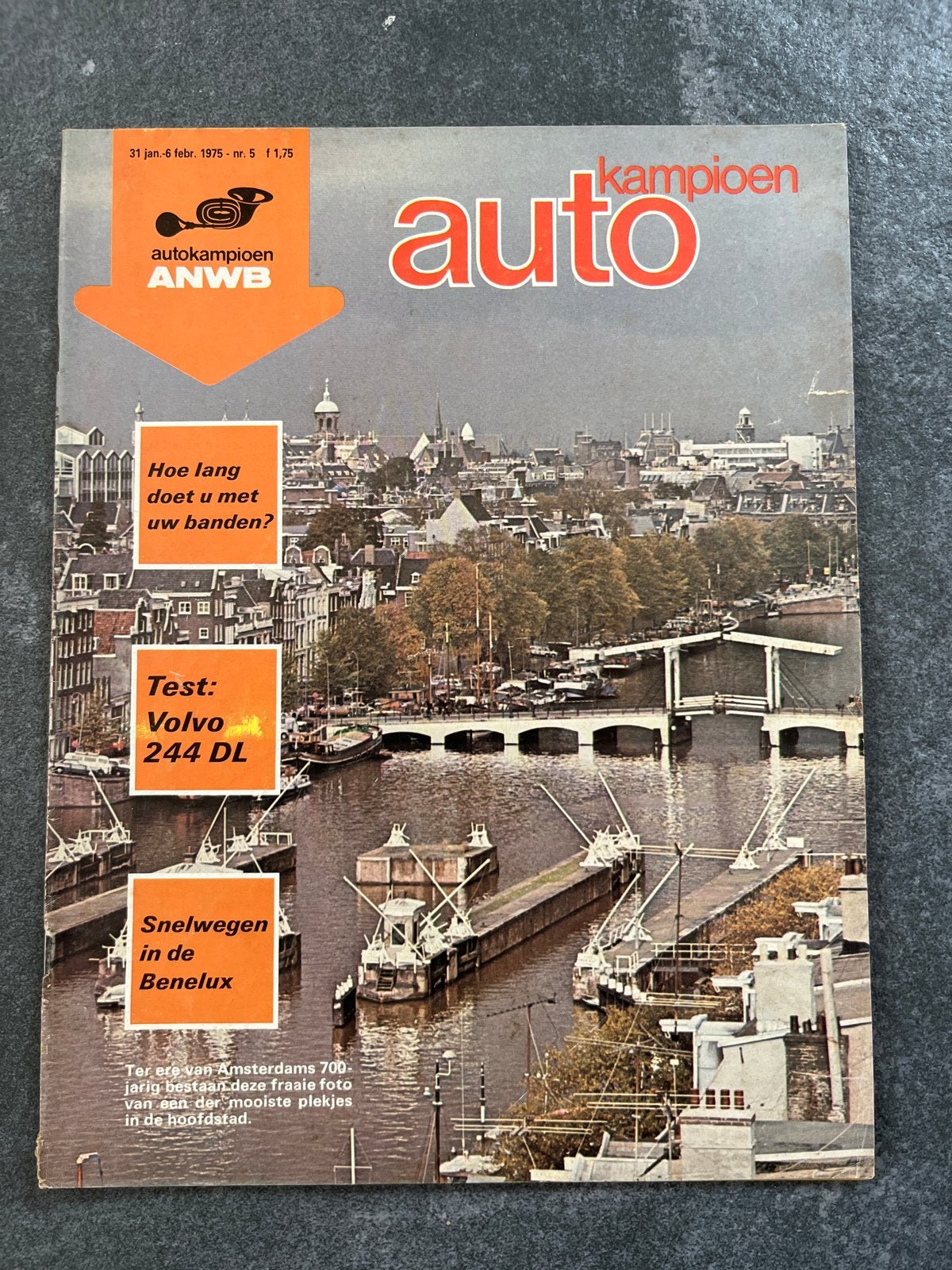 Auto Kampioen ANWB - Volvo 244 DL Test - Jan/Feb 1975, Ophalen of Verzenden, Gelezen, Algemeen