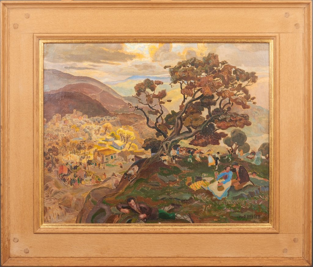 Gilbert Hansen (1902-1981), Dorpsfeest, Ophalen of Verzenden