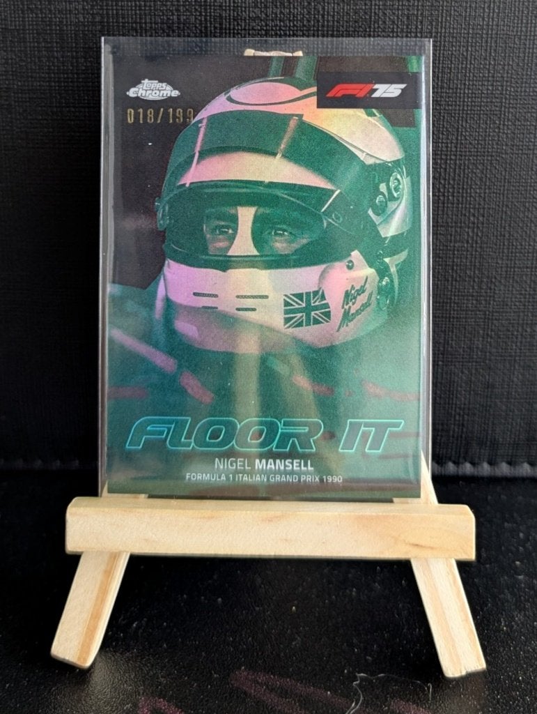 Topps floor it Nigel mansell /199, Ophalen of Verzenden, Zo goed als nieuw, Auto's