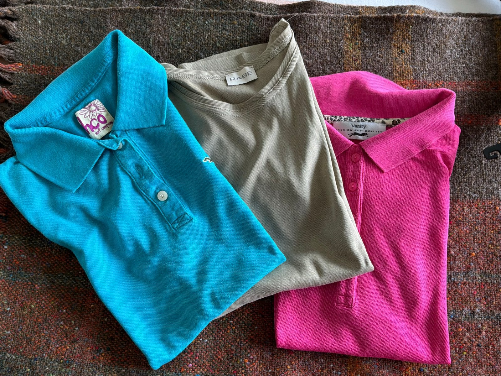 Zeegroene en roze polo shirt, maat 38 Hollister en Vanity, Maat 38/40 (M), Ophalen of Verzenden, Korte mouw, Gedragen