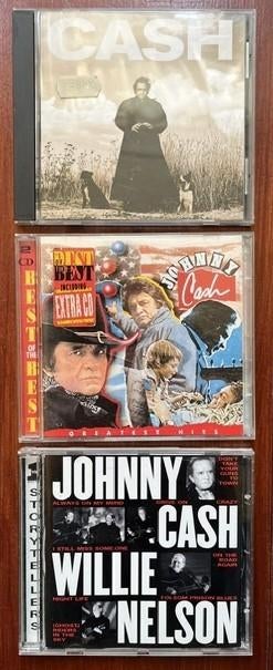 4xJohnny Cash,Greatest Hits,American Recordings,WillieNelson, Ophalen of Verzenden, Gebruikt