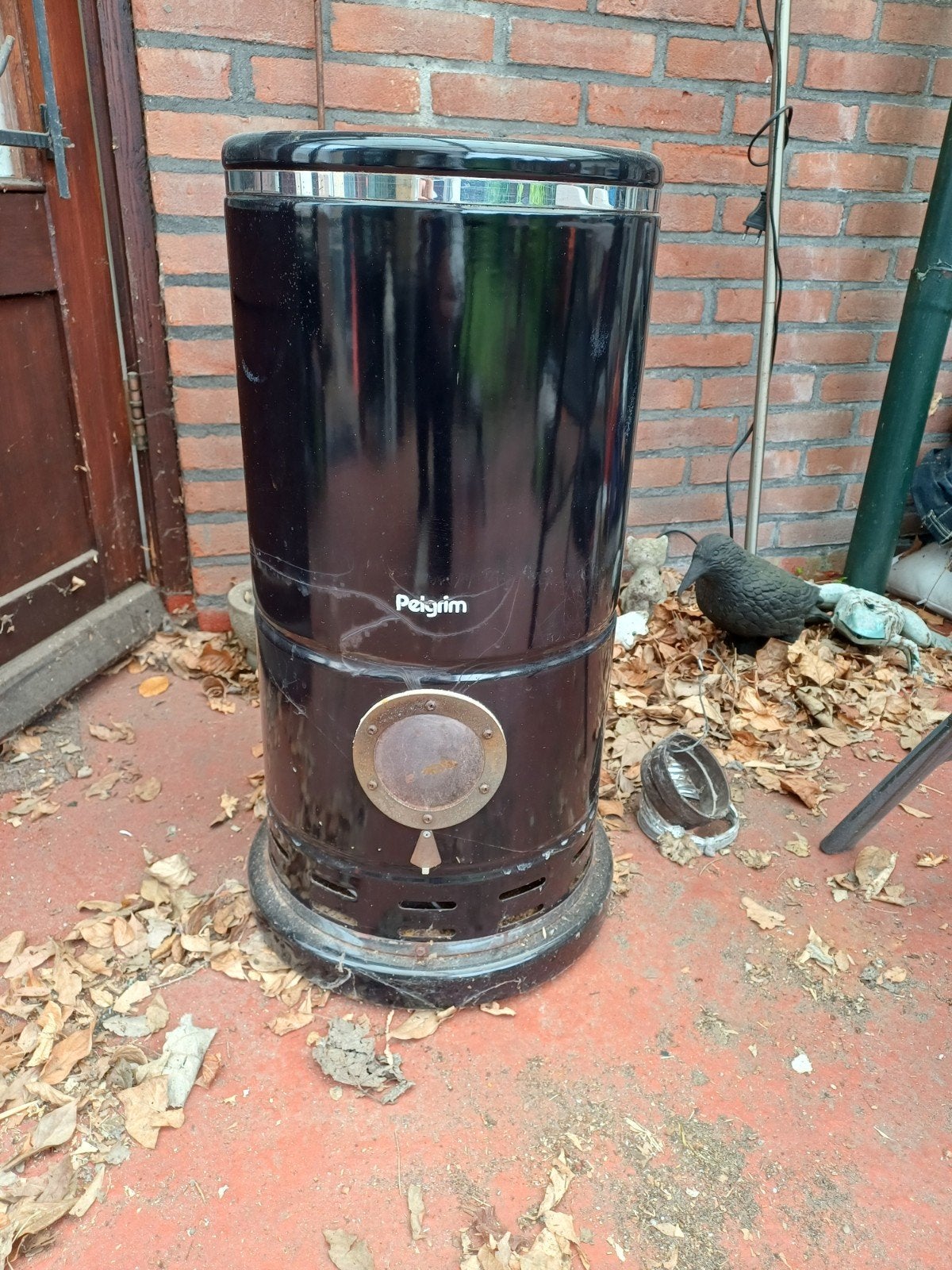 Pelgrim Kolenkachel - Zwart, Gebruikt, Huis en Inrichting, Kachels, Gebruikt, Overige brandstoffen, Ophalen of Verzenden, Vrijstaand