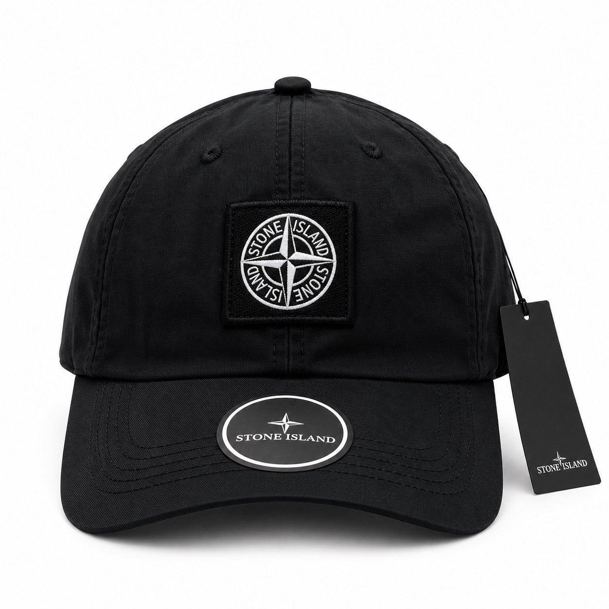 Stone Island Pet Zwart Compass Cap Met Label NEW One Size, Ophalen of Verzenden, Nieuw, One size fits all, Pet